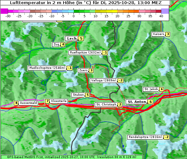 Temperatur, 28. 10. 2025