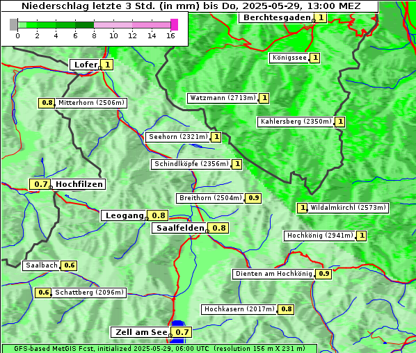 Niederschlag, 29. 5. 2025