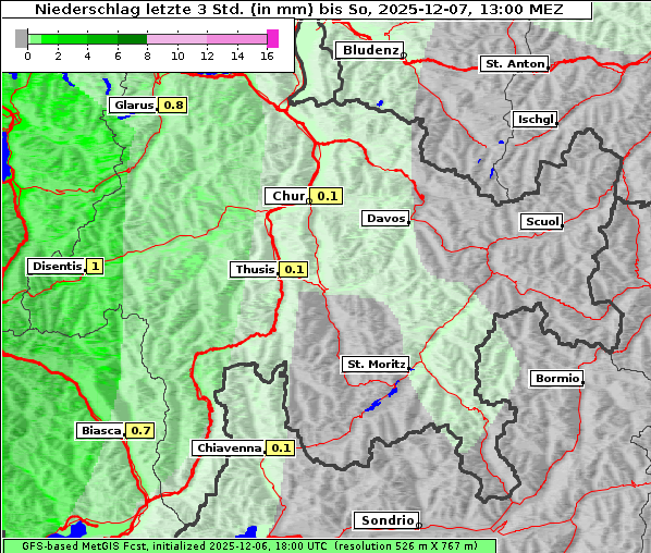 Niederschlag, 7. 12. 2025