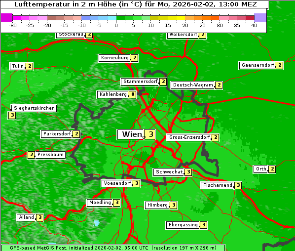 Temperatur, 2. 2. 2026
