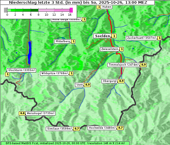 Niederschlag, 26. 10. 2025