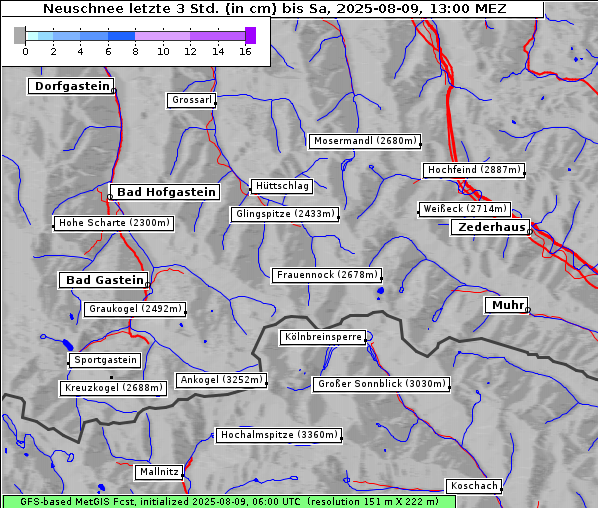Neuschnee, 9. 8. 2025