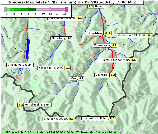 Niederschlag, 11. 3. 2025