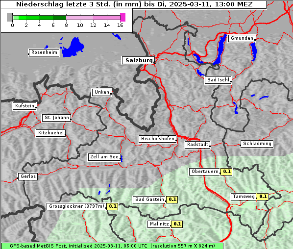 Niederschlag, 11. 3. 2025