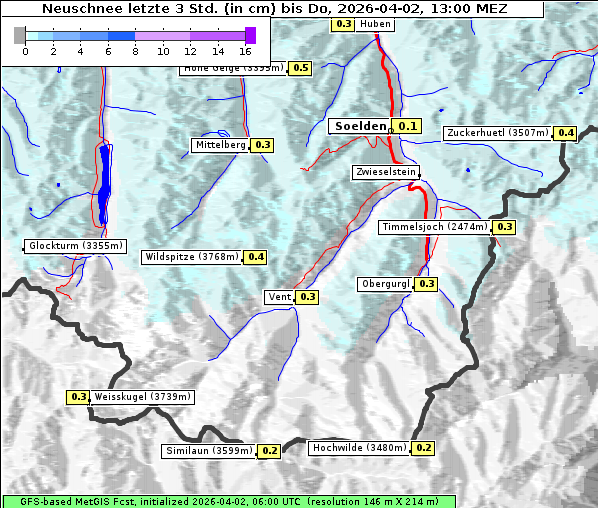 Neuschnee, 2. 4. 2026