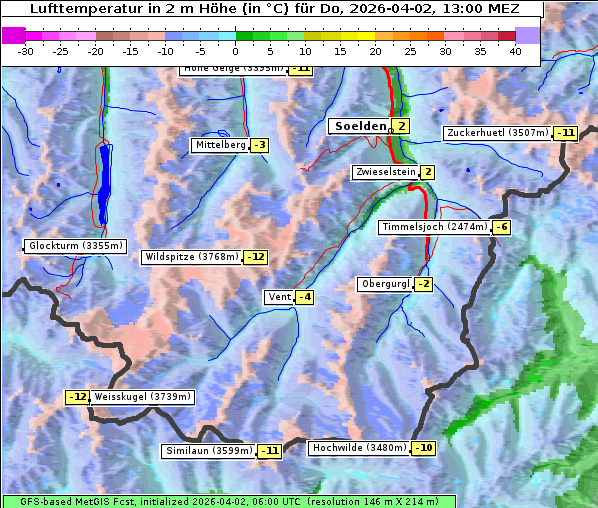 Temperatur, 2. 4. 2026