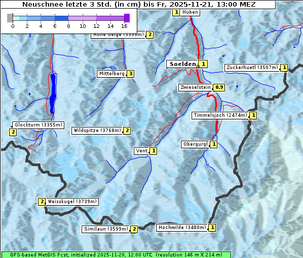 Neuschnee, 21. 11. 2025