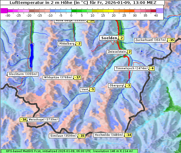 Temperatur, 9. 1. 2026