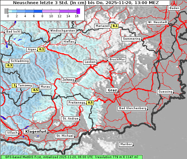 Neuschnee, 20. 11. 2025