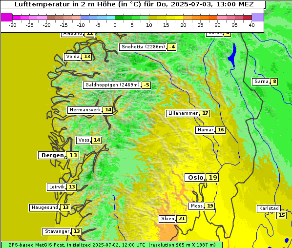 Temperatur, 3. 7. 2025