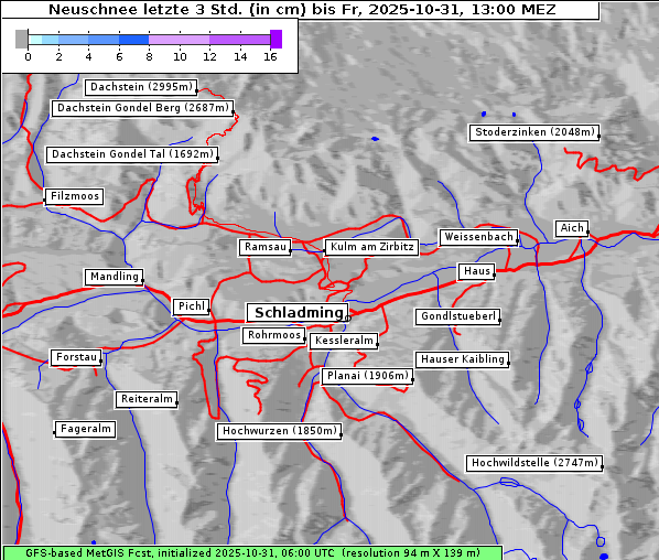 Neuschnee, 31. 10. 2025