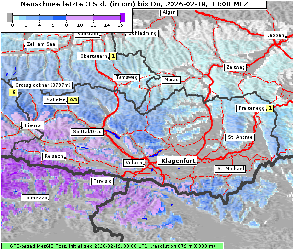 Neuschnee, 19. 2. 2026