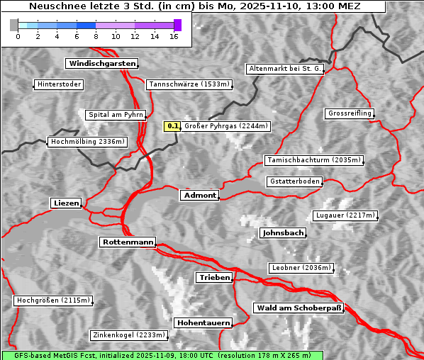 Neuschnee, 10. 11. 2025