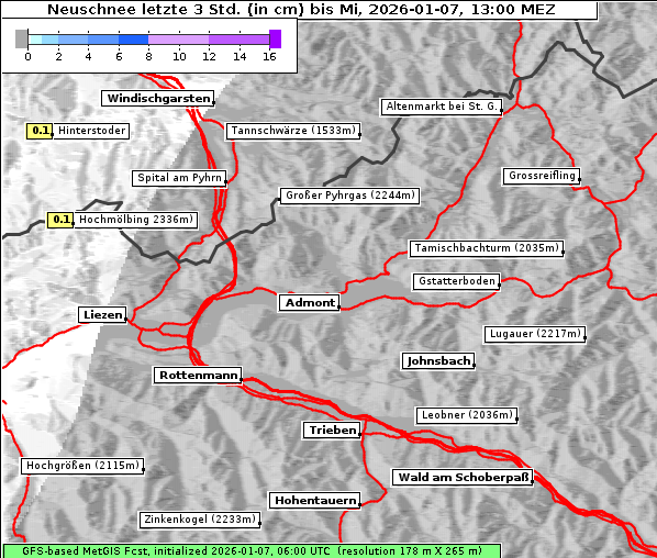 Neuschnee, 7. 1. 2026