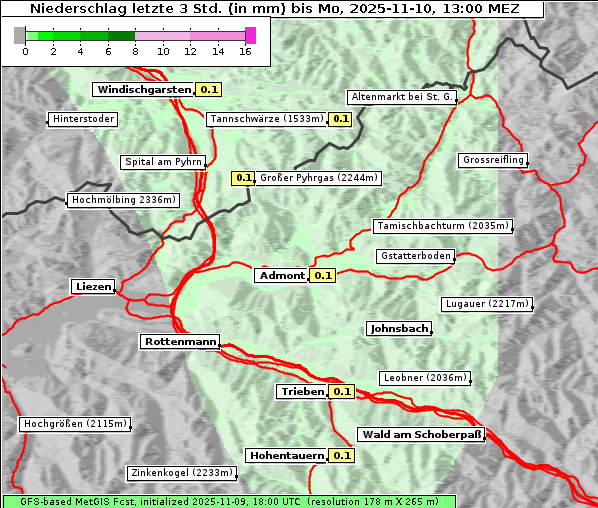 Niederschlag, 10. 11. 2025