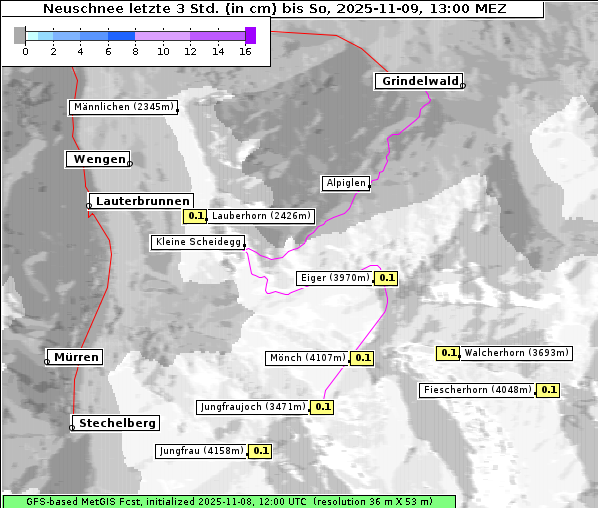 Neuschnee, 9. 11. 2025