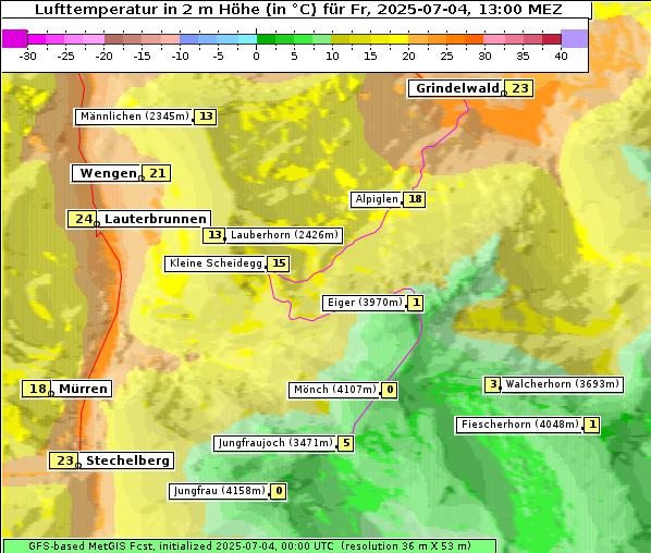 Temperatur, 4. 7. 2025