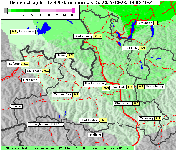 Niederschlag, 28. 10. 2025