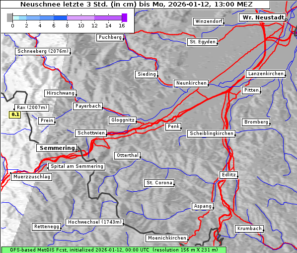 Neuschnee, 12. 1. 2026
