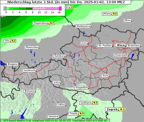 Niederschlag, 2. 1. 2025