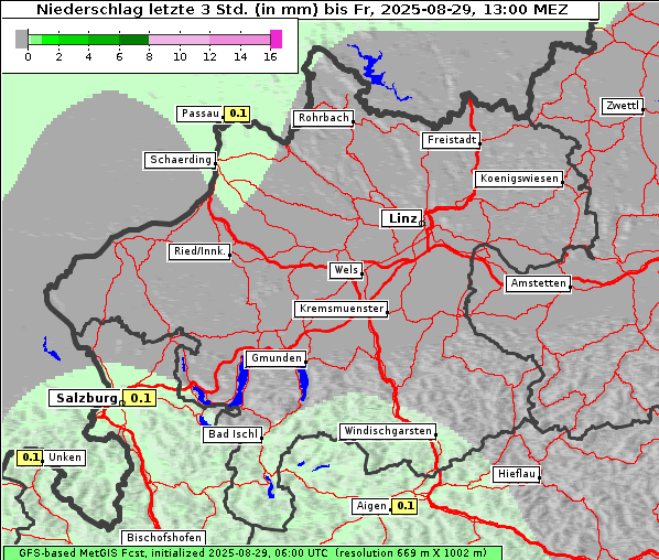Niederschlag, 29. 8. 2025