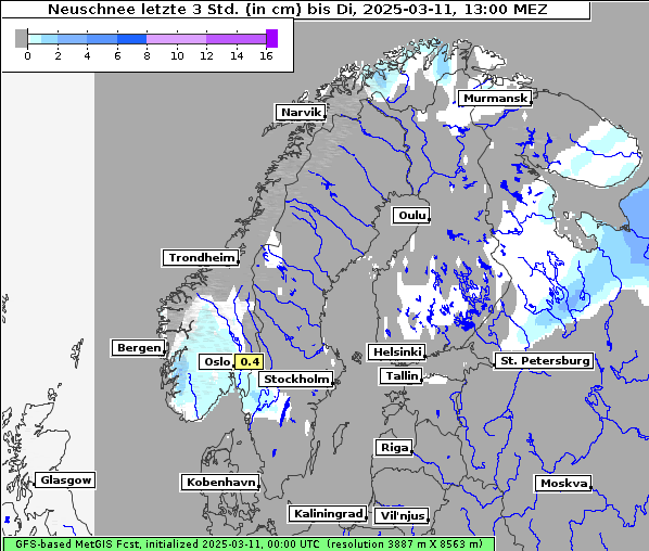 Neuschnee, 11. 3. 2025