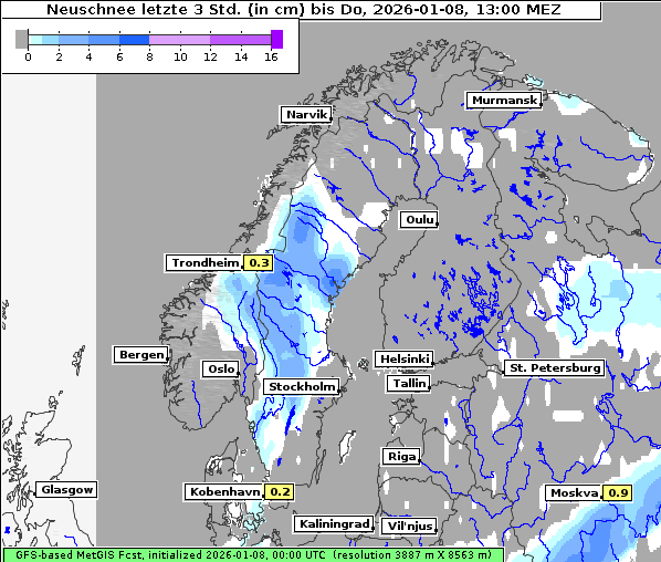 Neuschnee, 8. 1. 2026