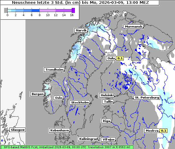 Neuschnee, 9. 3. 2026