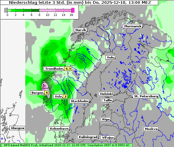 Niederschlag, 18. 12. 2025