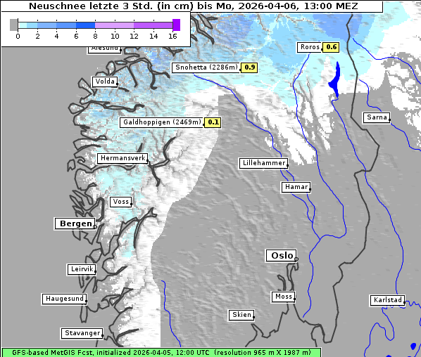 Neuschnee, 6. 4. 2026