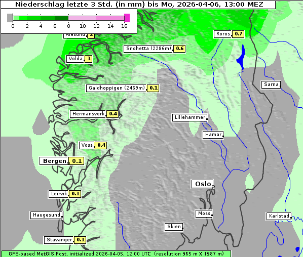 Niederschlag, 6. 4. 2026