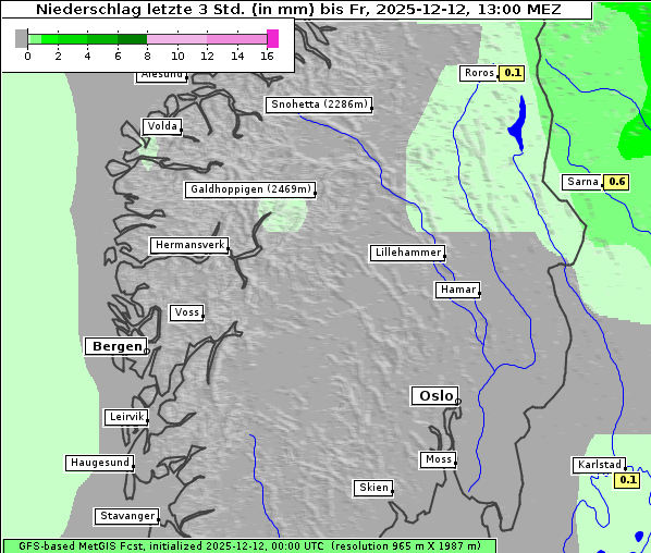 Niederschlag, 12. 12. 2025