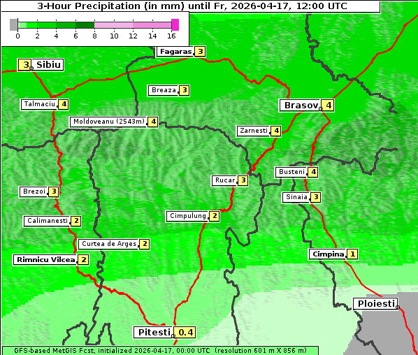 Niederschlag, 17. 4. 2026