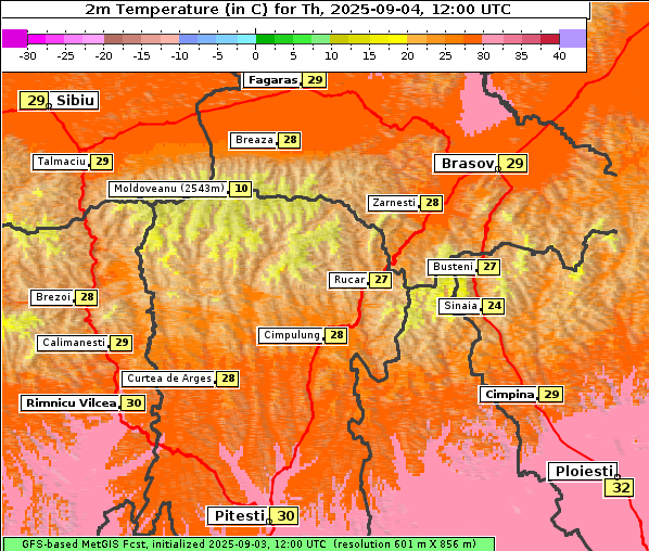Temperatur, 4. 9. 2025