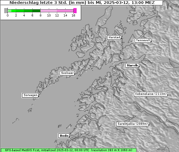 Niederschlag, 12. 3. 2025