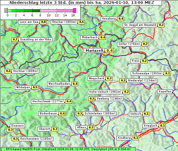 Niederschlag, 10. 1. 2026