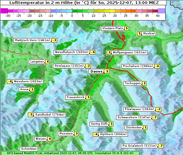 Temperatur, 7. 12. 2025