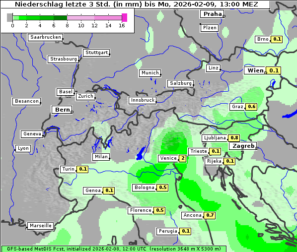 Niederschlag, 9. 2. 2026