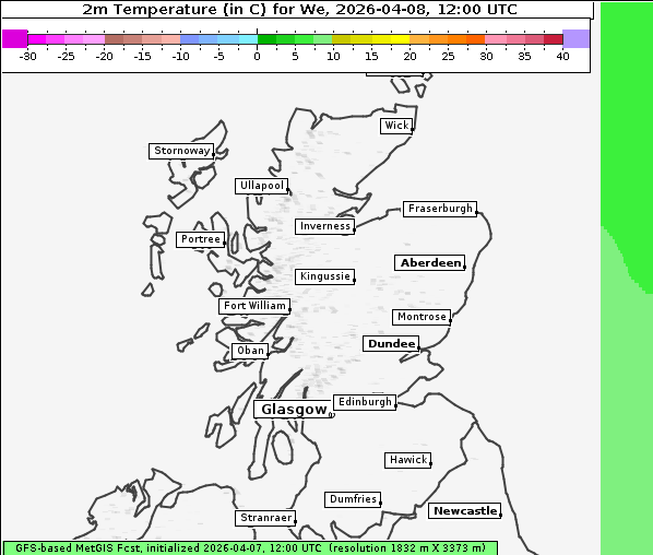 Temperatur, 8. 4. 2026