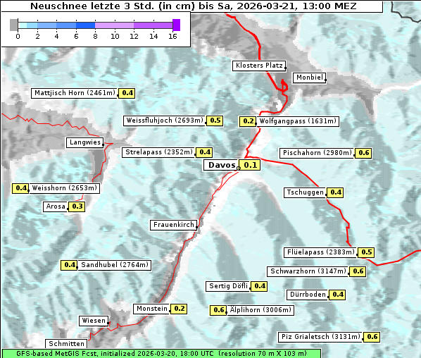 Neuschnee, 21. 3. 2026