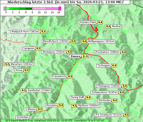 Niederschlag, 21. 3. 2026
