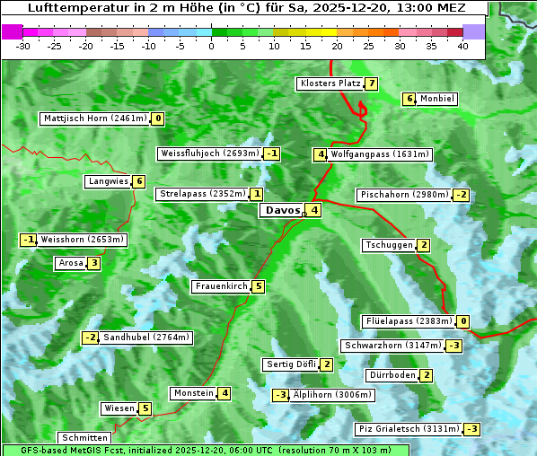 Temperatur, 20. 12. 2025