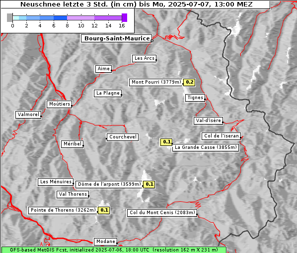 Neuschnee, 7. 7. 2025