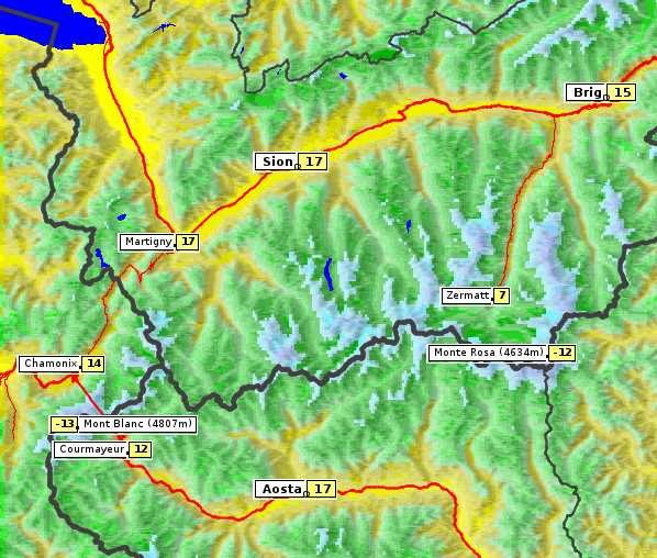 Temperatur, 5. 4. 2026