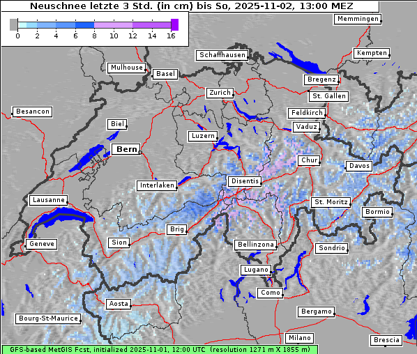 Neuschnee, 2. 11. 2025