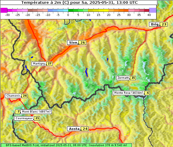 Temperatur, 31. 5. 2025