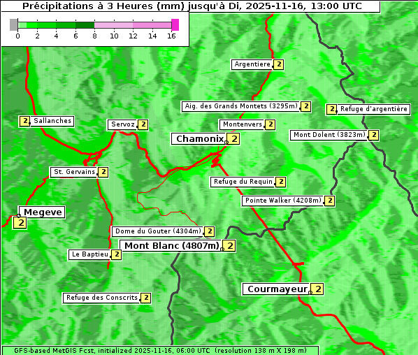 Niederschlag, 16. 11. 2025