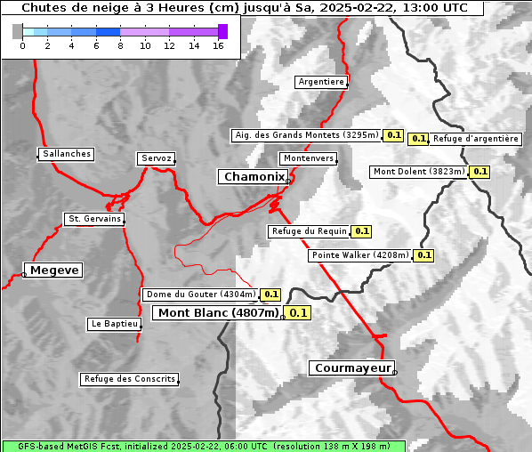 Neuschnee, 22. 2. 2025