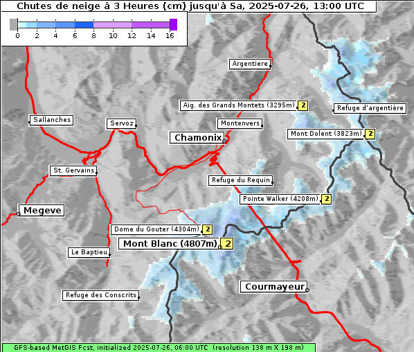 Neuschnee, 26. 7. 2025