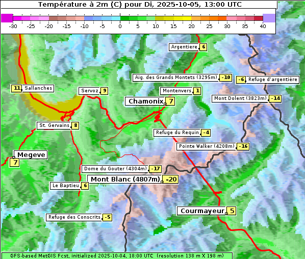 Temperatur, 5. 10. 2025
